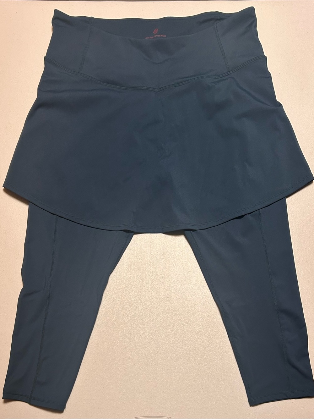 Any Age Activewear Skirted Workout Leggings in Deep Teal -2 Available